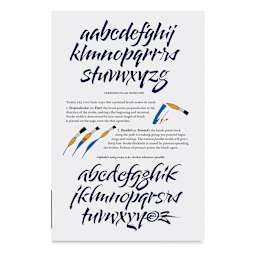 Speedball Textbook 25th Edition, Alphabet Brush Lettering
