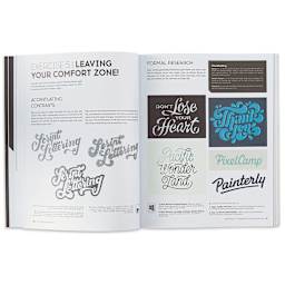 The Lettering Workshops - Spread on using Contrast with Lettering

