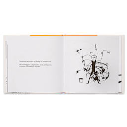 Jackson Pollack Splashed Paint and Wasn't Sorry - Spread showing stick figure whirling arms