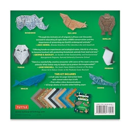 Origami Endangered Animals - Back of package
