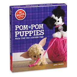 Klutz Pom-Pom Puppies - Slightly angled view of Pom-Pom Puppies Kit