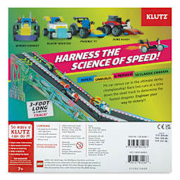 Klutz LEGO Race Cars Kit, back of kit