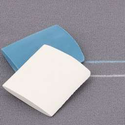 Dritz Tailor's Chalk white and blue pieces on fabric