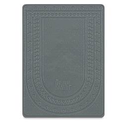 Beadsmith Sticky Bead Mat - Top view of Large Gray mat