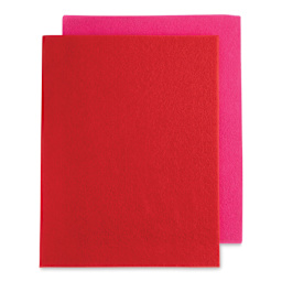 John Bead GoodFelt Beading Foundation - Top view of Red and Pink Foundation sheets