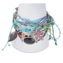 Beadsmith Knot-It Waxed Brazilian Cord - Several necklaces made with Cords