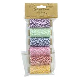 Hemptique Bakers Twine - Rainbow, Pkg of 6 , front of the packaging