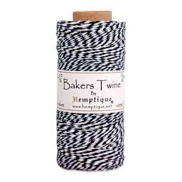 Hemptique Bakers Twine - Black and White, Single Spool