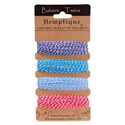 Hemptique Baker's Twine Card - 120 ft, Berrylicious