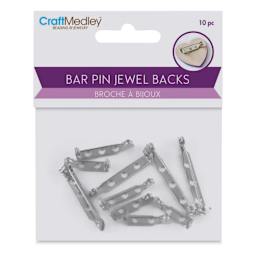 Craft Medley Bar Pin Jewel Backs front of packaging