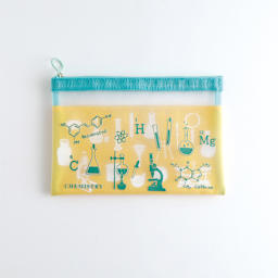 Green Flash Study Holic Mesh A5 Pouch, Chemistry