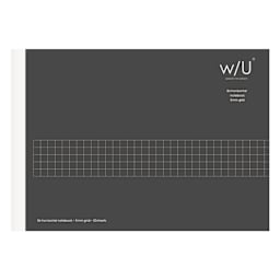 Nakabayashi B6 Horizontal Notebook, Black, 7.17" x 5.03"