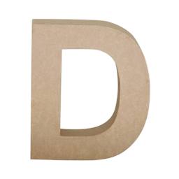 Paper Mache Letters & Numbers, D
