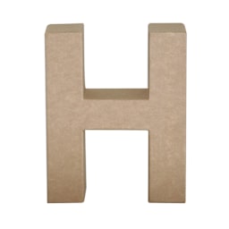 Paper Mache Letters & Numbers, H