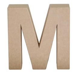 Paper Mache Letters & Numbers, M