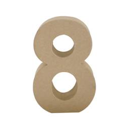 Paper Mache Letters & Numbers, 8