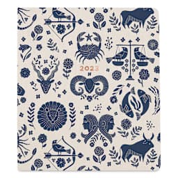 Fringe Studio 2023 Hardcover Planner, Indigo Zodiac Cover
