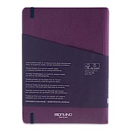 Fabriano Ecoqua Plus Hidden Spiral-Bound Notebook - Wine, 8-1/4" x 5-4/5", Dot Grid, back cover
