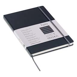 Fabriano Ispira Hard-Cover Notebook - Black, 5-4/5" x 8-1/4", Lined
