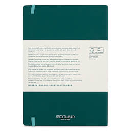Fabriano Ispira Hard-Cover Notebook - Green, 5-4/5" x 8-1/4", Lined, back cover
