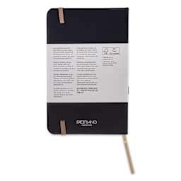 Fabriano Ispira Hard-Cover Notebook - Brown, 3-1/2" x 5-1/2", Lined, back cover