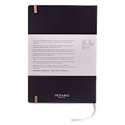 Fabriano Ispira Hard-Cover Notebook - Brown, 5-4/5" x 8-1/4", Lined, back cover