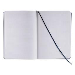 Fabriano EcoQua Plus Stitch-Bound Notebook - Wine, 5-4/5" x 8-1/4", Dot Grid, open