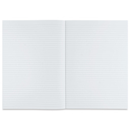 Fabriano Ecoqua Plus Glue-Bound Notebook - Turquoise, 8-1/4" x 11-7/10", Lined, open