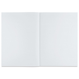 Fabriano Ecoqua Plus Glue-Bound Notebook - Wine, 8-1/4" x 11-7/10", Lined, open