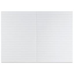 Fabriano Ecoqua Plus Glue-Bound Notebook - Lime, 5-4/5" x 8-1/4", Lined, open