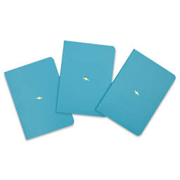 Leuchtturm1917 Bullet Journal Pocket Edition, Turquoise, Pkg of 3, out of packaging