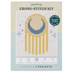 Mindful Crafts Cross Stitch Kits - Celestial, front of packaging
