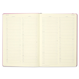 Leuchtturm1917 2026 18-Month Weekly Planner & Notebook - Dusty Rose, A5, March, April, May, and June short note page