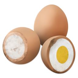 Fred Scribbled Eggs Erasers (Three egg erasers)