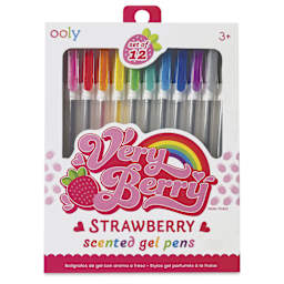 Ooly Very Berry Strawberry Scented Gel Pens, front of package