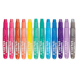 Ooly Rainbow Sparkle Metallic Watercolor Gel Crayon Set, out of package