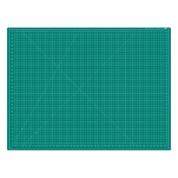 Art Alternatives Self-Healing Cutting Mat - Green and Black, 36" x 48" showing green side