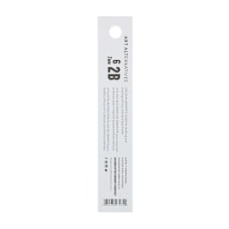 Art Alternatives Graphite Lead Refill - Pkg of 6, 2B, 2 mm back of packaging