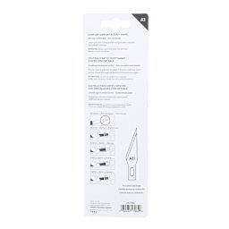Art Alternatives Light Duty Art & Craft Knife - Comfort Grip back of packaging