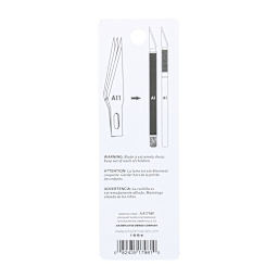 Art Alternatives Light Duty Art & Craft Blades - Pkg of 5 back of packaging