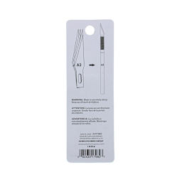 Art Alternatives Medium Duty Art & Craft Blades - Pkg of 5, back of packaging