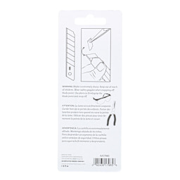 Art Alternatives Snap Off Blades - Pkg of 5, Heavy Duty, back of packaging