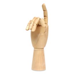 Art Alternatives Articulated Wooden Right Hand - 12", pointing finger