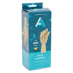 Art Alternatives Articulated Wooden Right Hand - 12", front of packaging