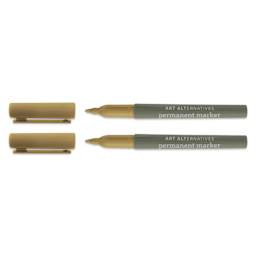 Permanent Marker 2-Marker Set - Gold