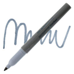 Art Alternatives Permanent Fine Marker - Gray Marker and Swatch