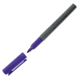 Art Alternatives Permanent Marker - Purple, Fine, Square Top, cap off