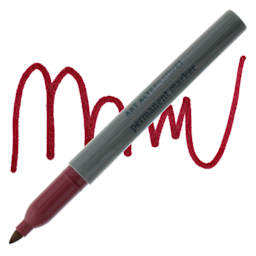 Art Alternatives Permanent Fine Marker - Brick Marker and Swatch