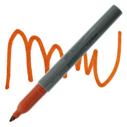 Art Alternatives Permanent Fine Marker - Caramel Marker and Swatch