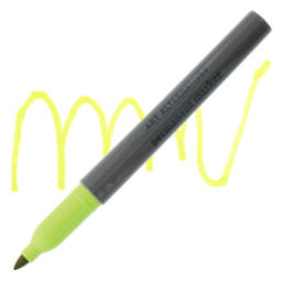 Art Alternatives Permanent Fine Marker - Chartreuse Marker and Swatch